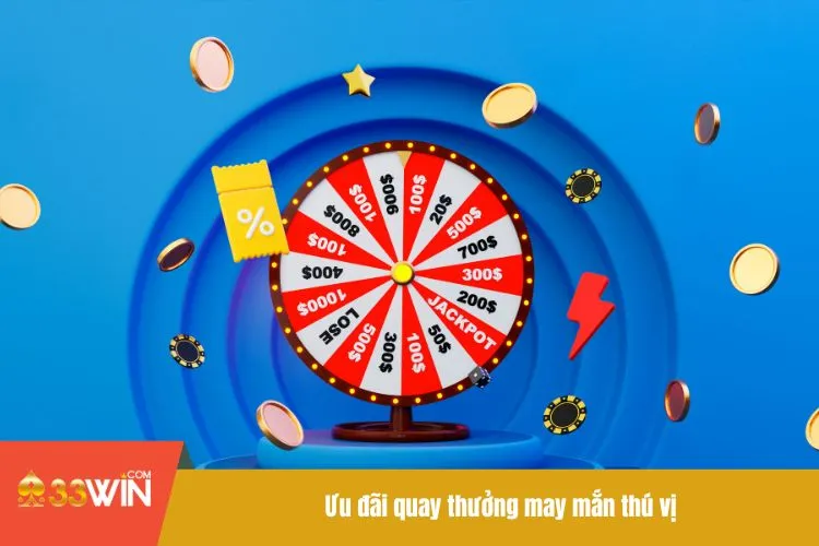 Ưu đãi quay thưởng may mắn thú vị